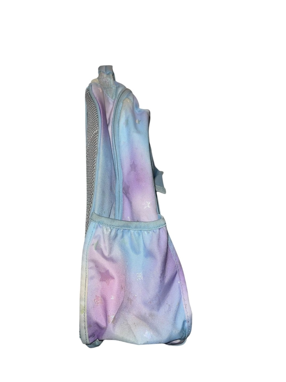 Pottery Barn Kids Pastel Galaxy Backpack Glitter Star Print School Bag - Picture 5 of 7
